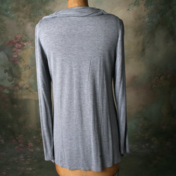 Joseph A Peasant Boho Top Grey Soft Athleisure Md - Picture 5 of 12